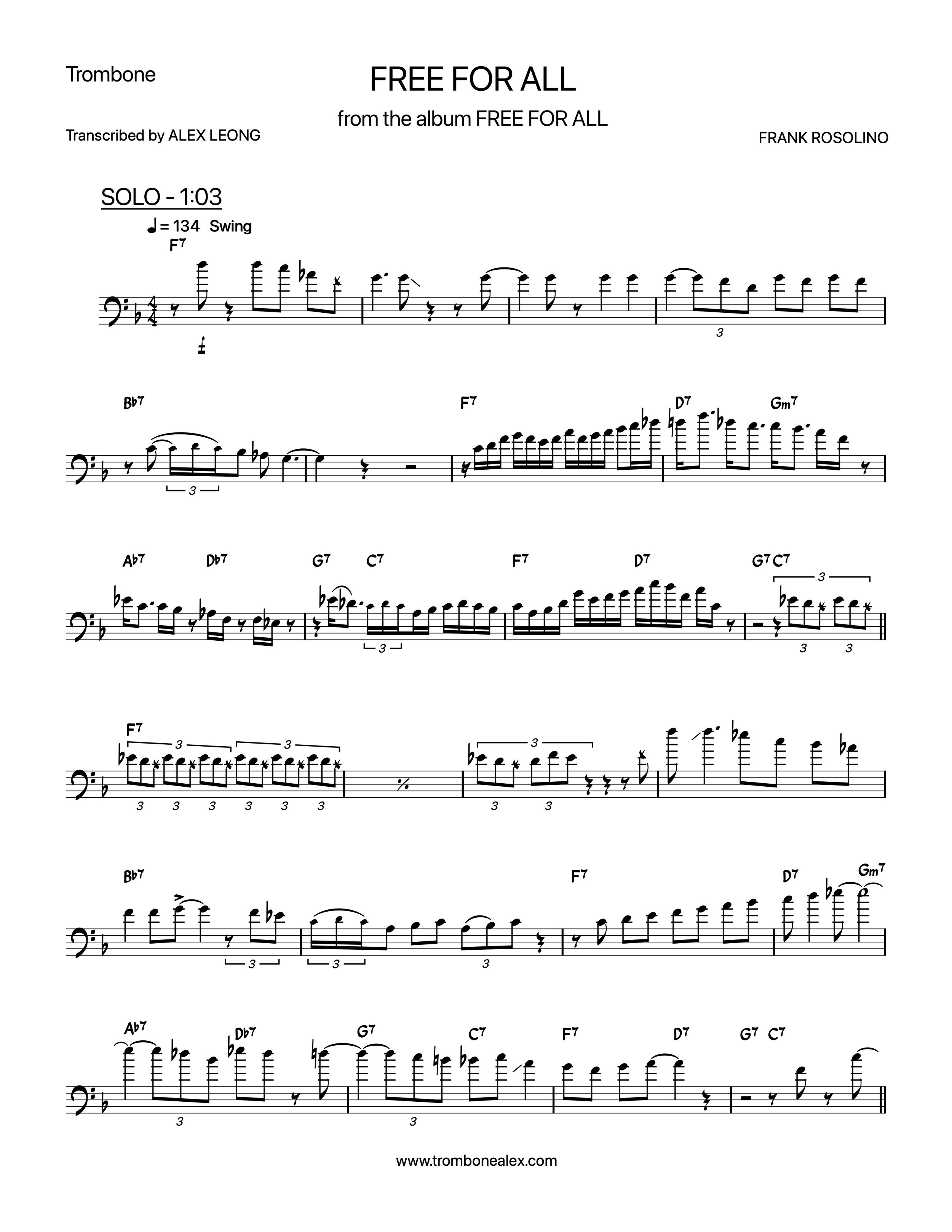 "Free For All" - Frank Rosolino