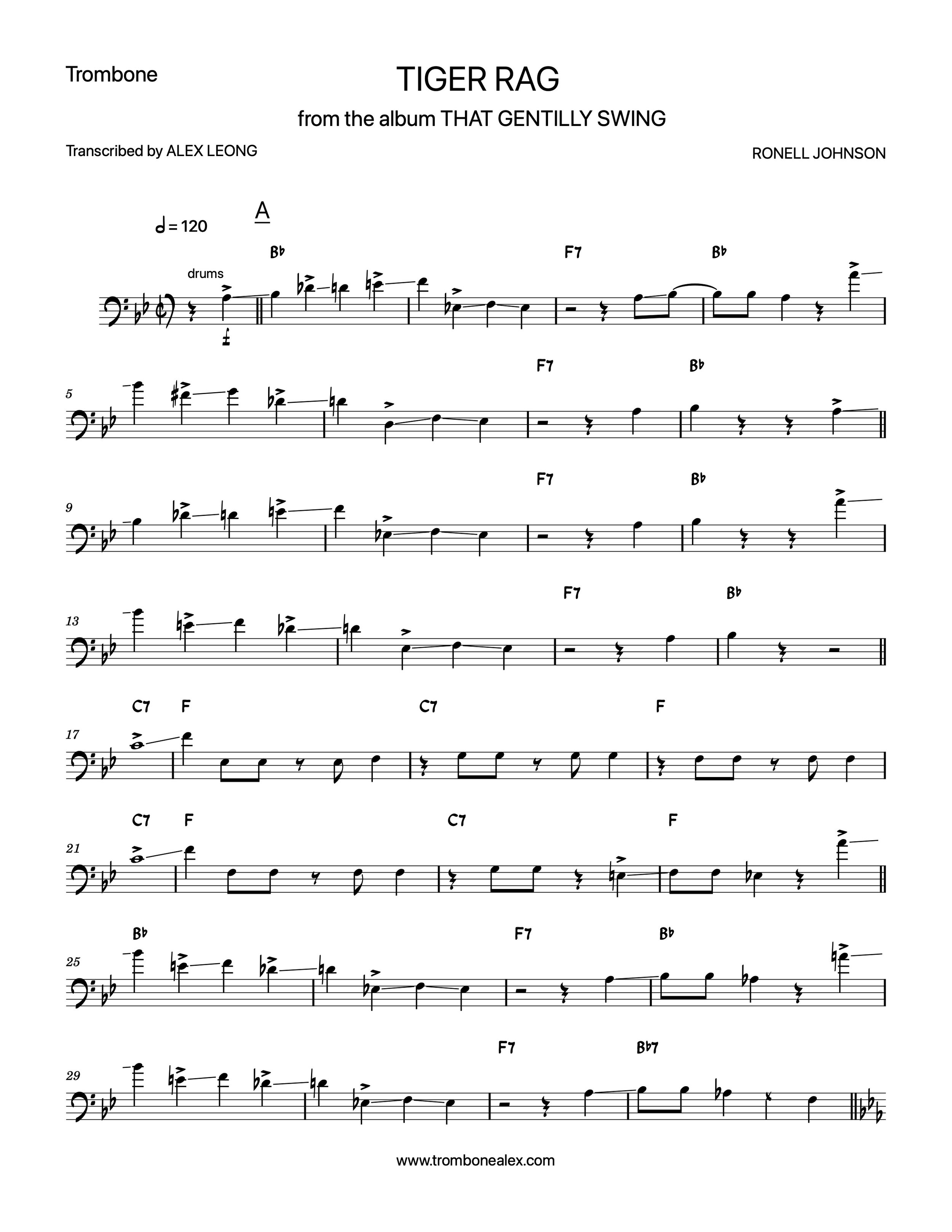"Tiger Rag" - Ronell Johnson
