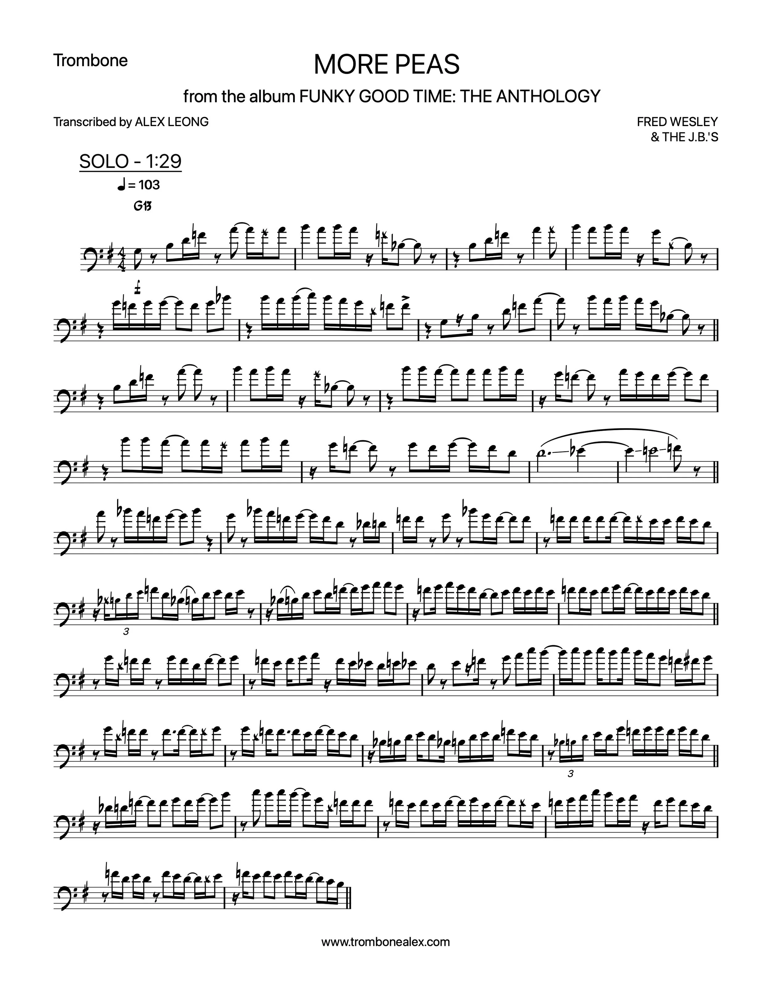 "More Peas" - Fred Wesley