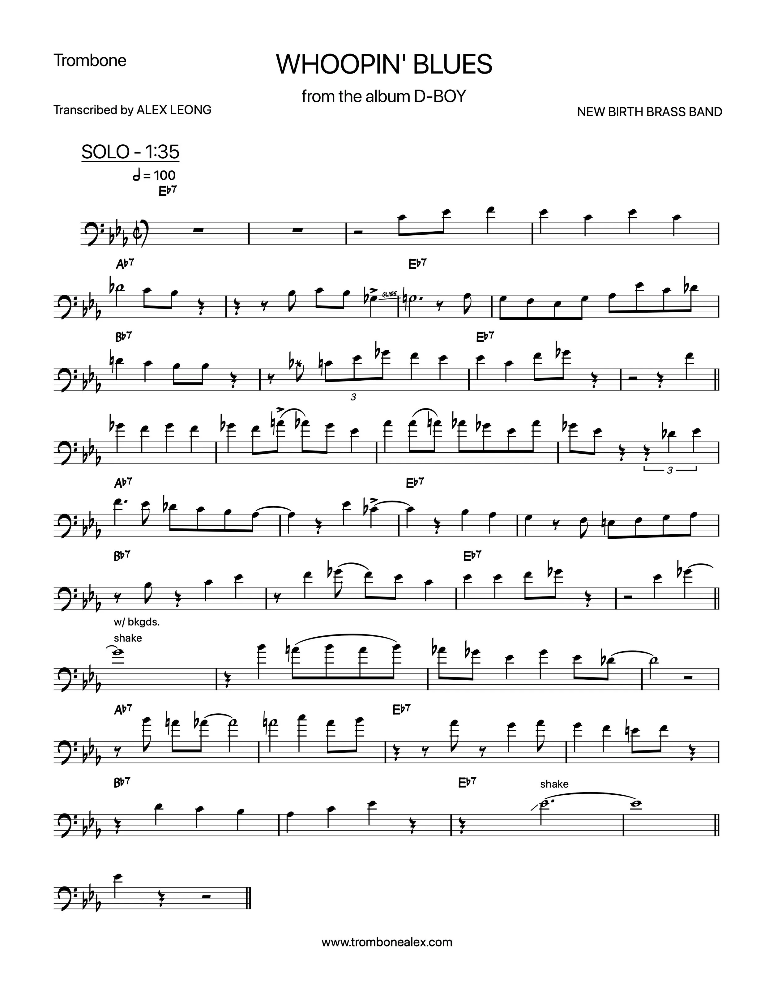 "Whoopin' Blues" - New Birth Brass Band