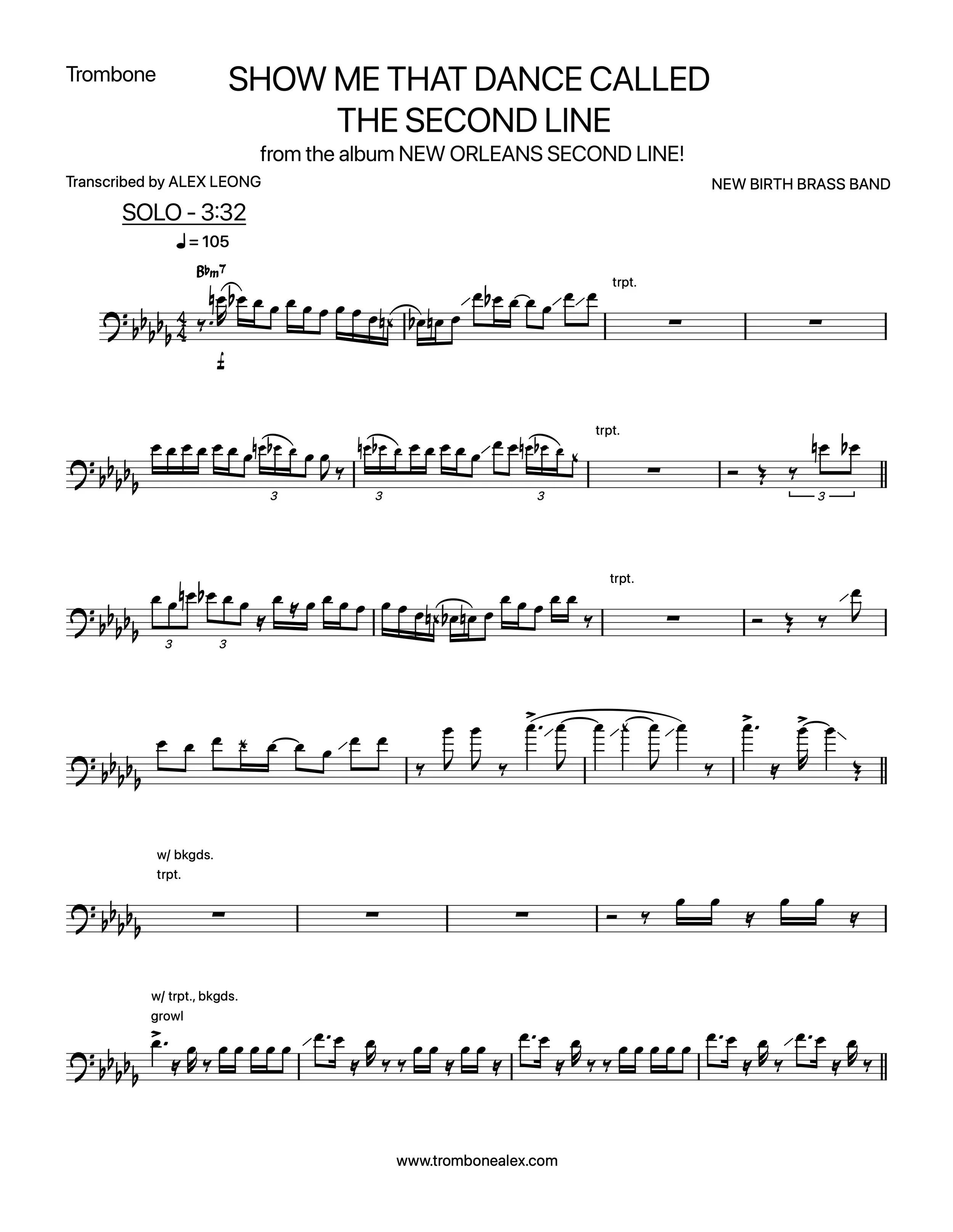 "Show Me That Dance Called the Second Line" - New Birth Brass Band