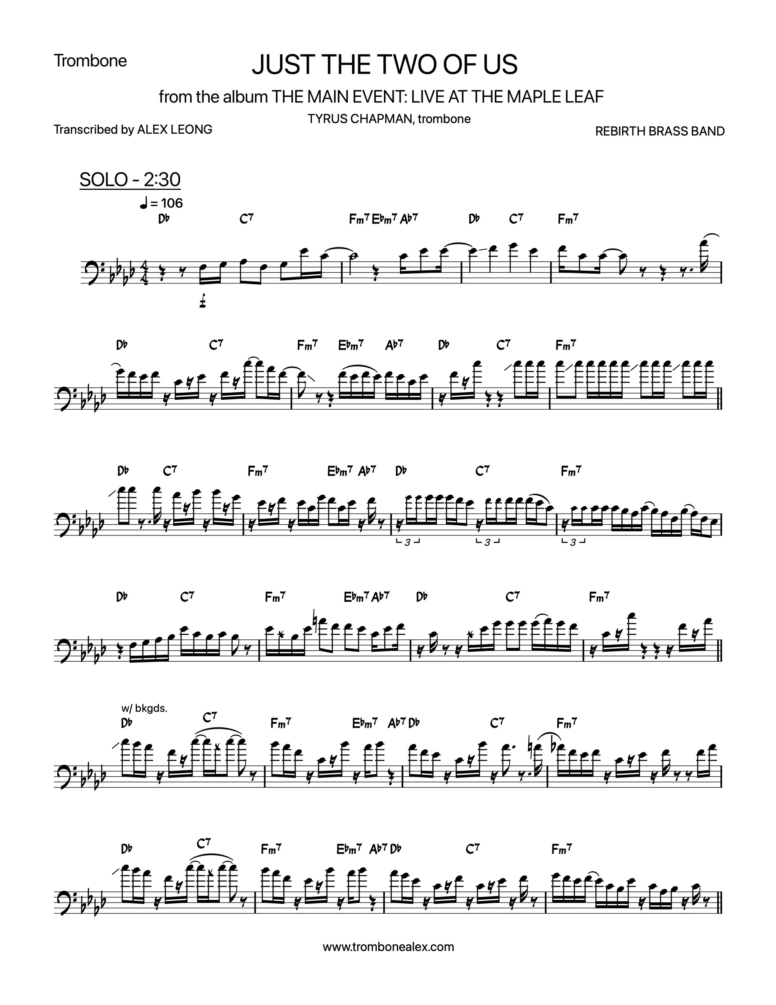 "Just The Two Of Us" - Rebirth Brass Band