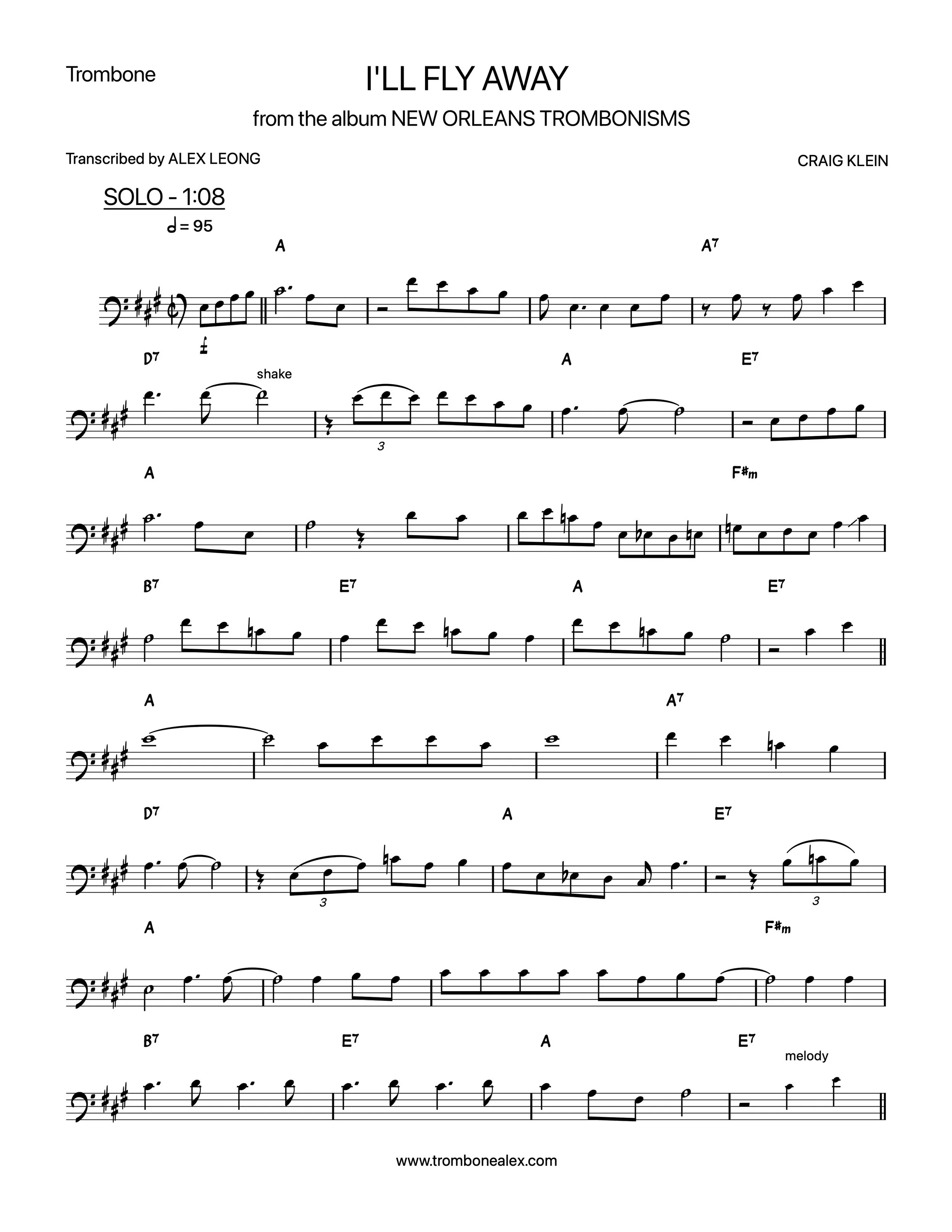 "I'll Fly Away" - Craig Klein