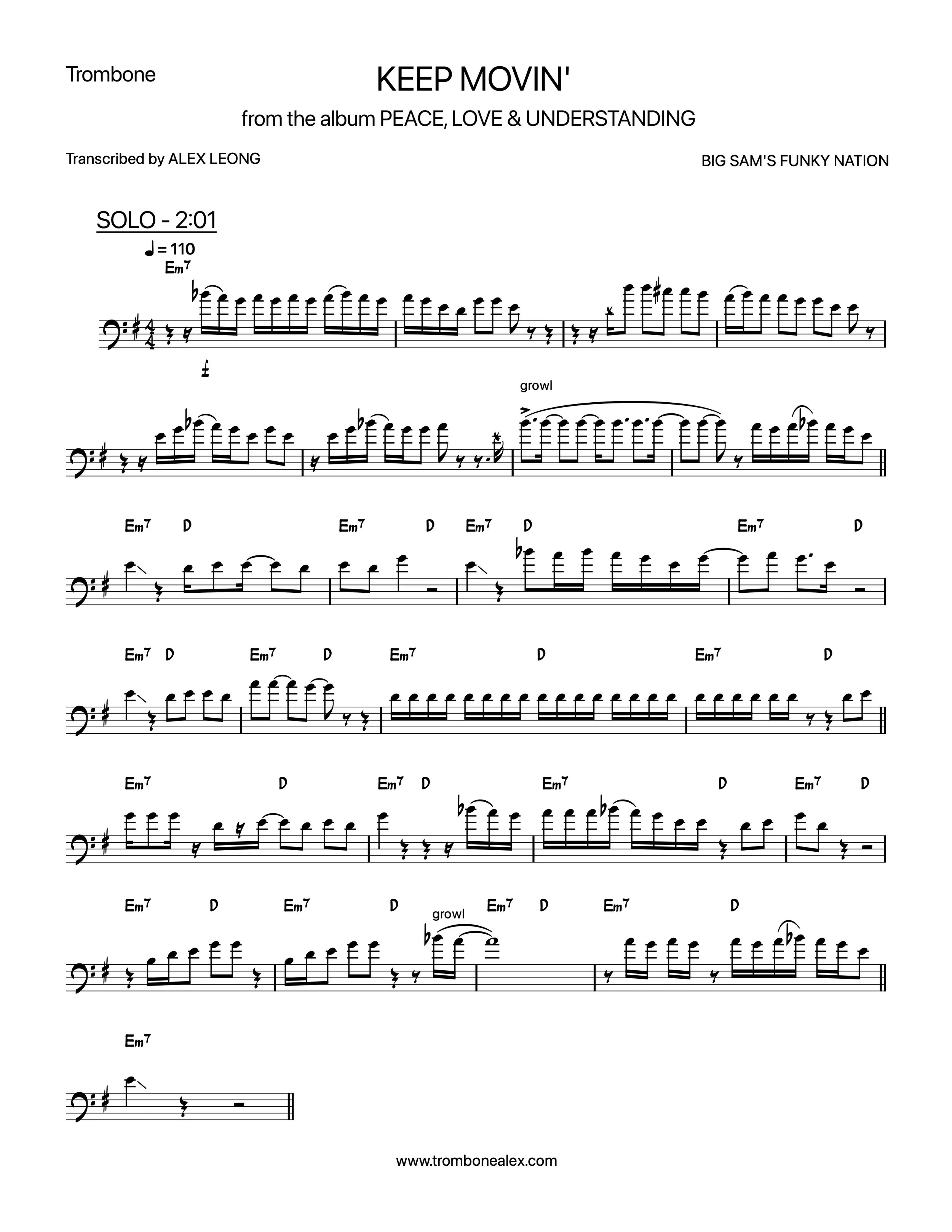 "Keep Movin'" - Big Sam's Funky Nation