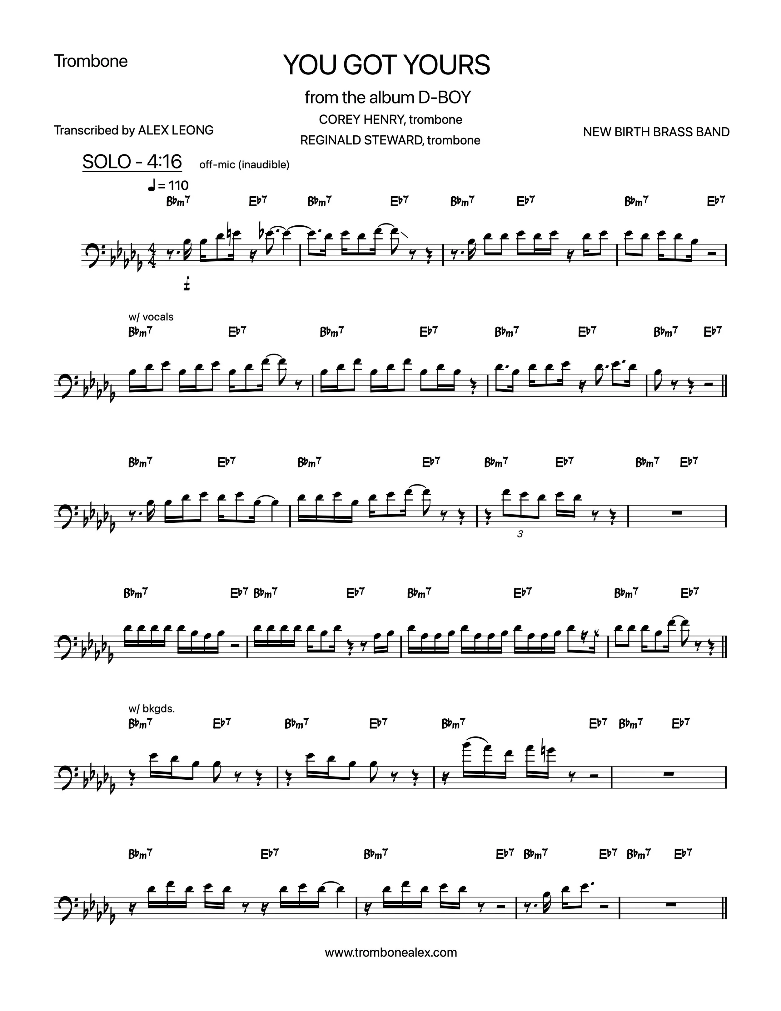 "You Got Yours" - New Birth Brass Band