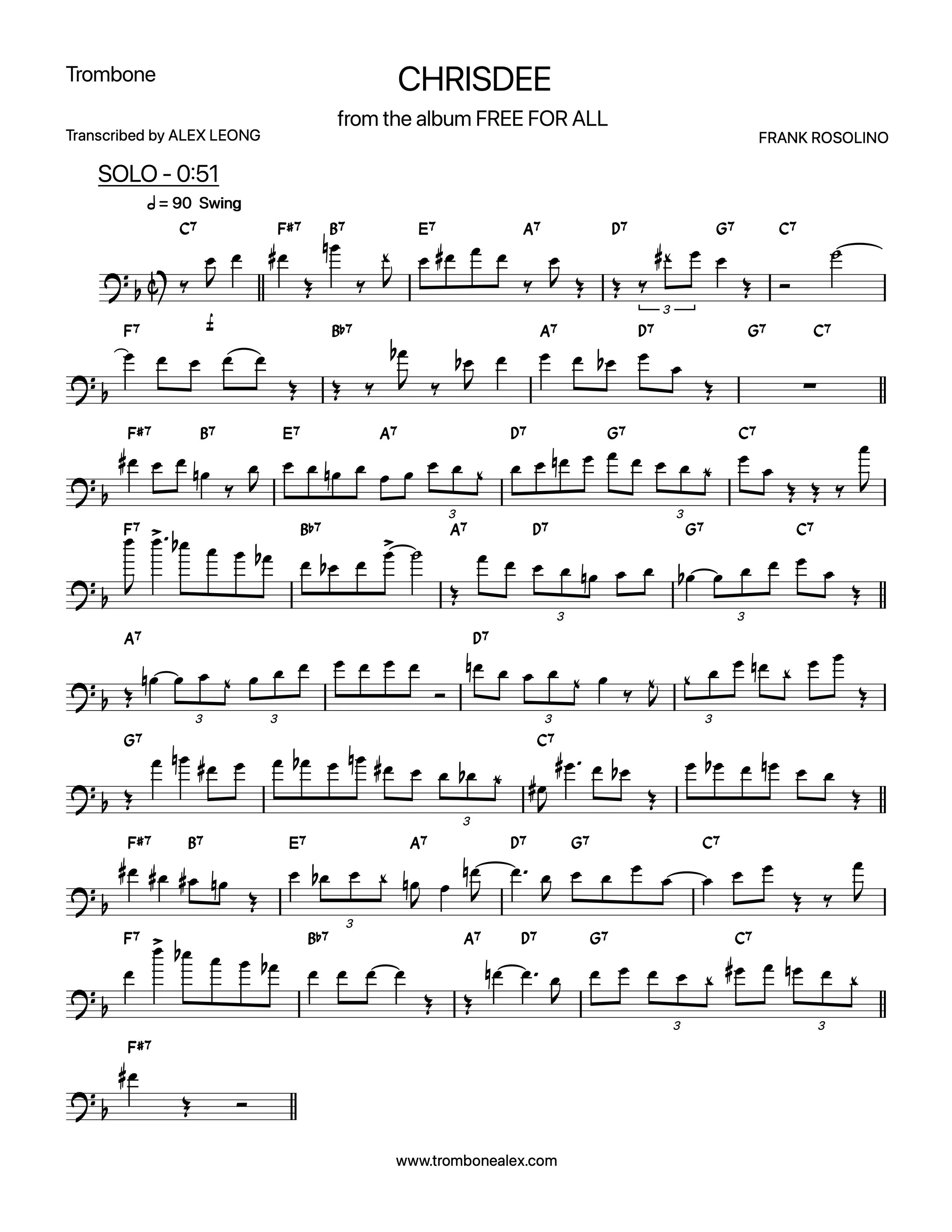 "Chrisdee" - Frank Rosolino