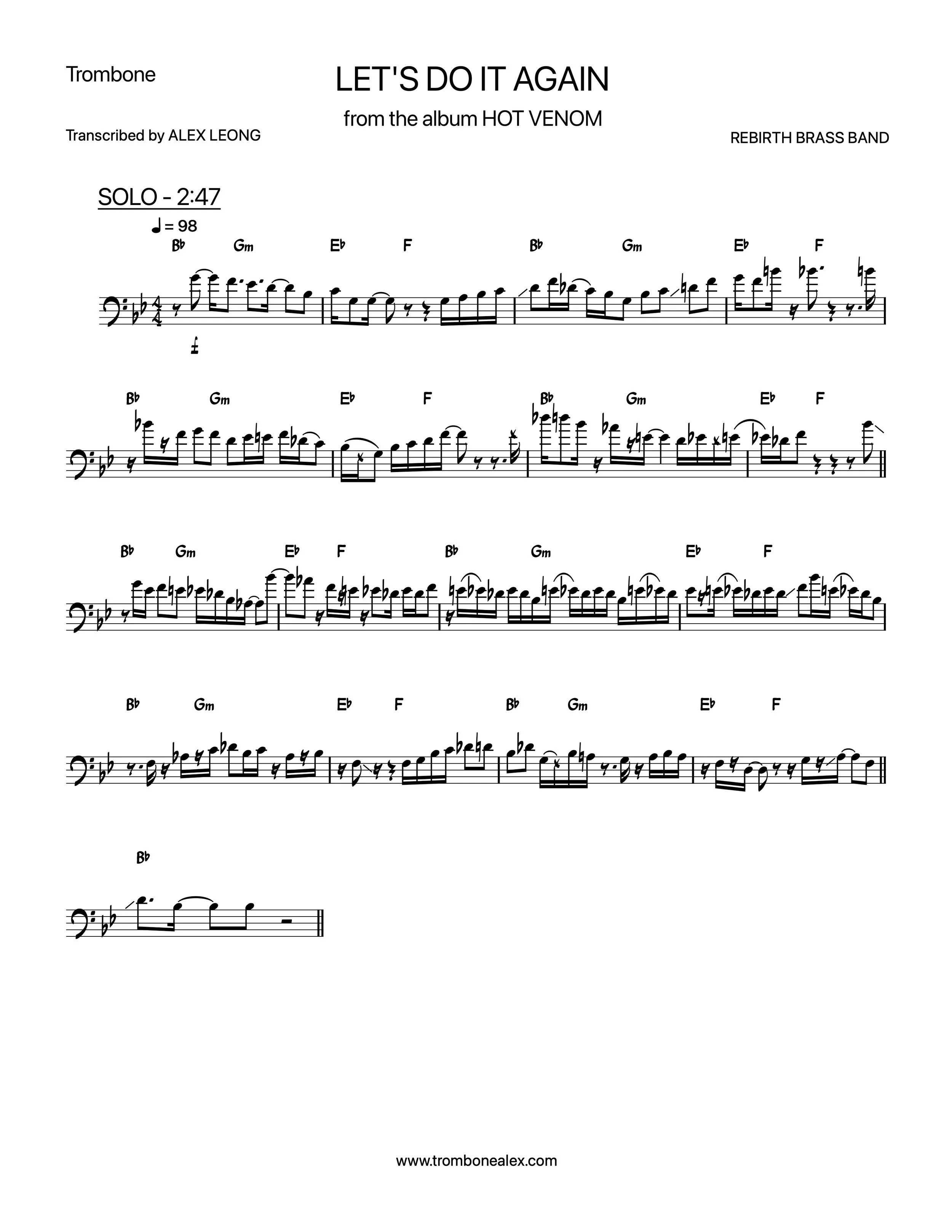 "Let's Do It Again" - Rebirth Brass Band