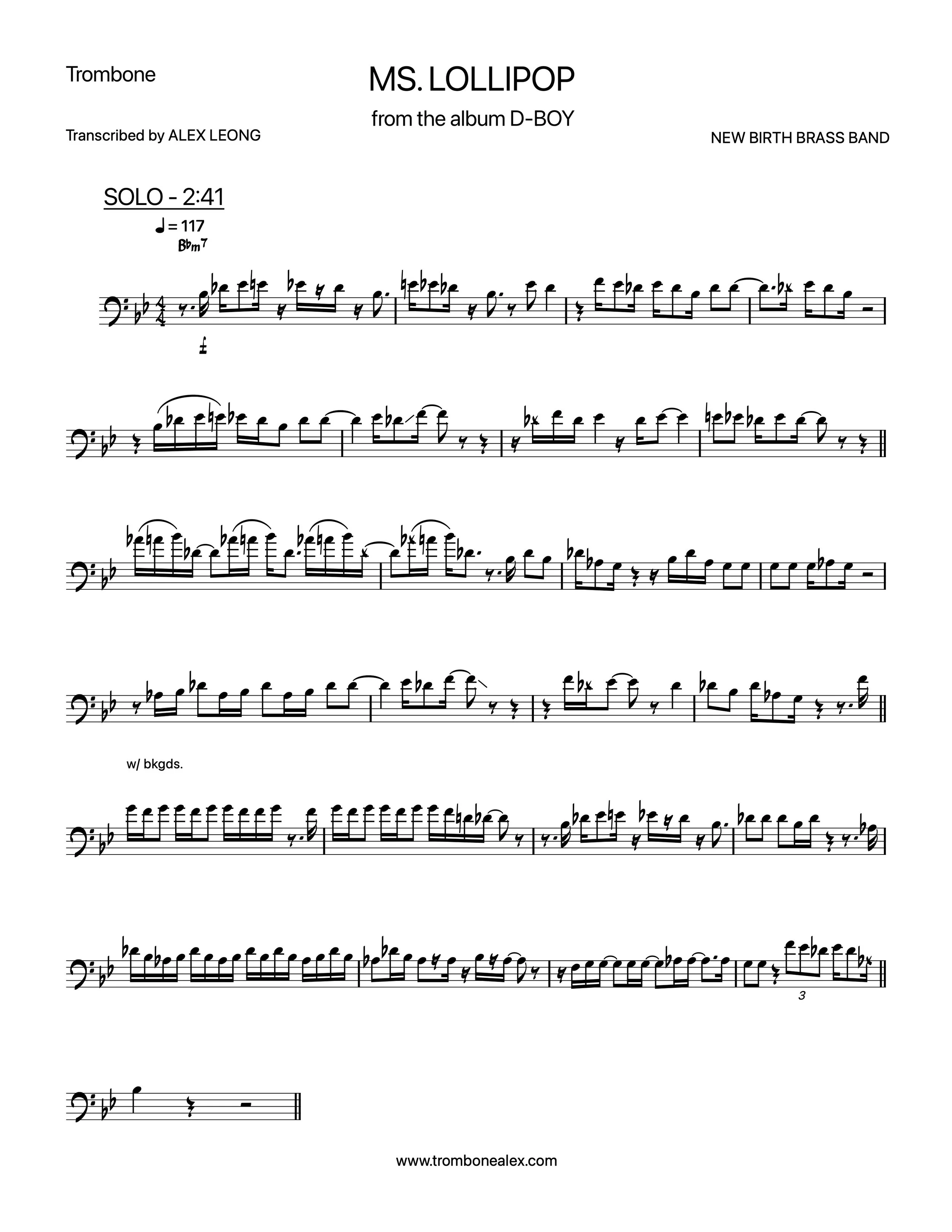 "Ms. Lollipop" - New Birth Brass Band