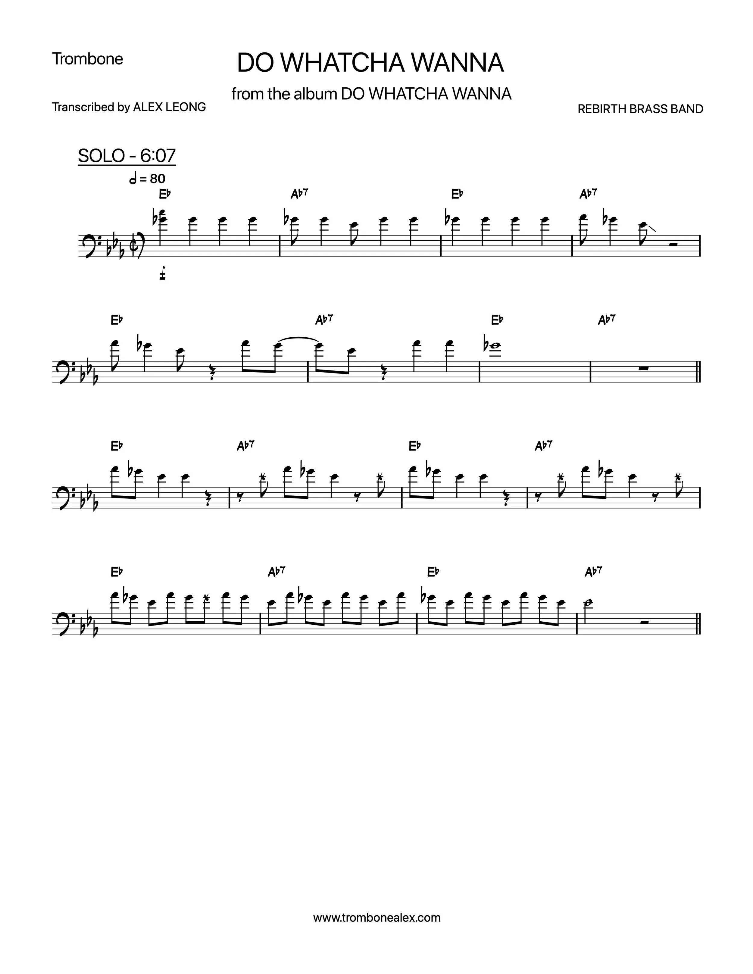 "Do Whatcha Wanna" - Rebirth Brass Band