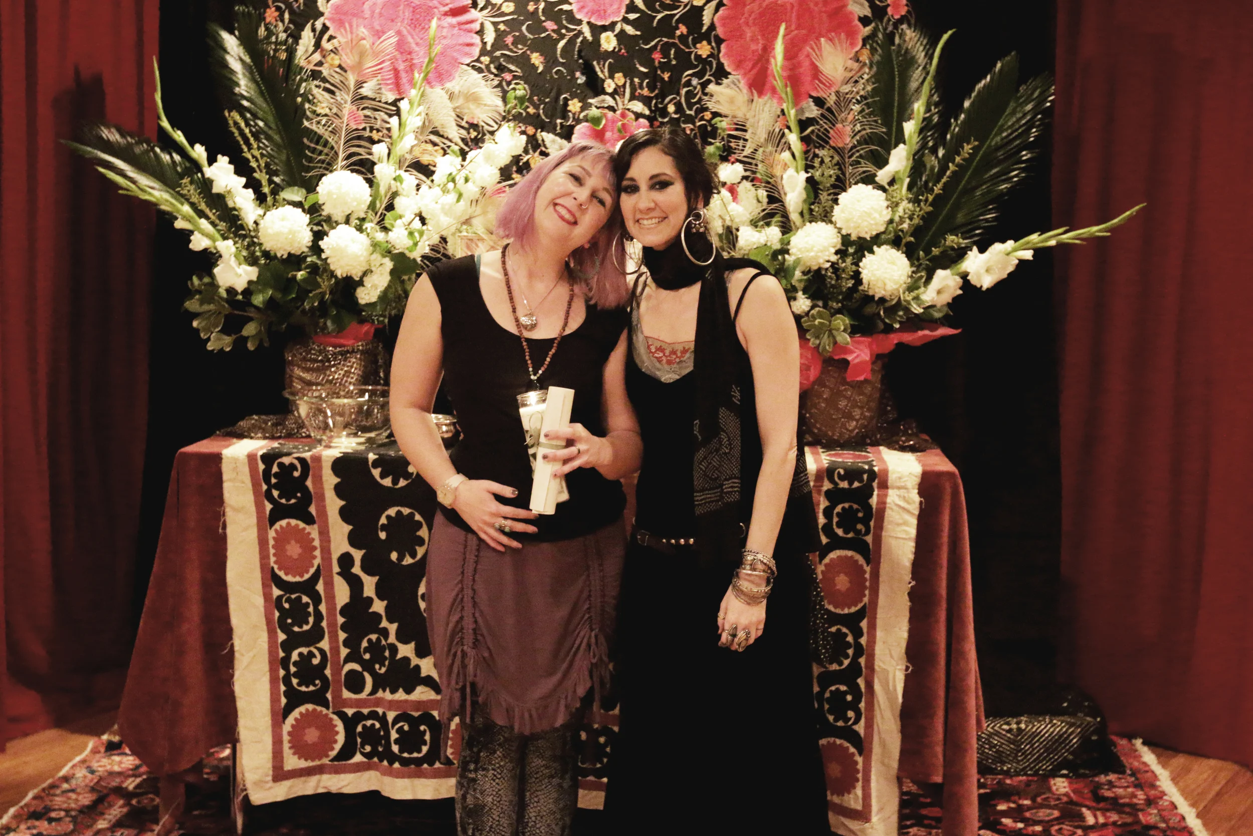 Rachel Brice & Me at Transmission Graduation