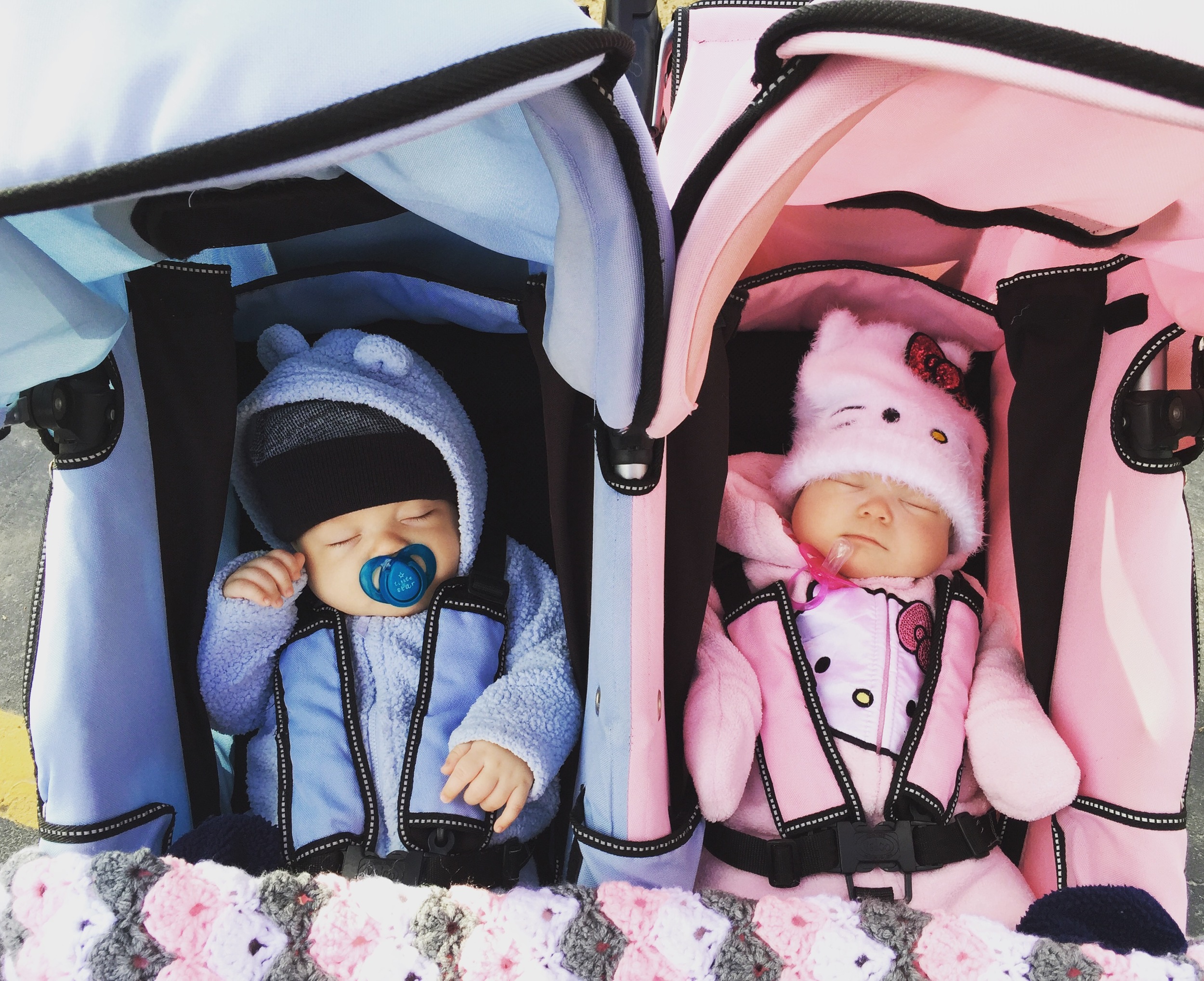 double stroller for boy and girl
