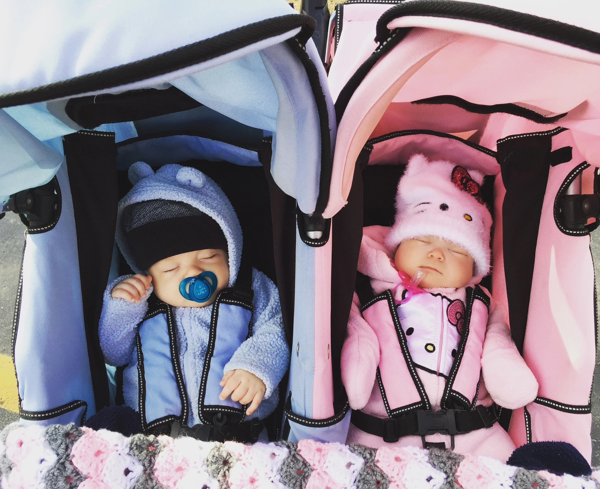 girl twin stroller