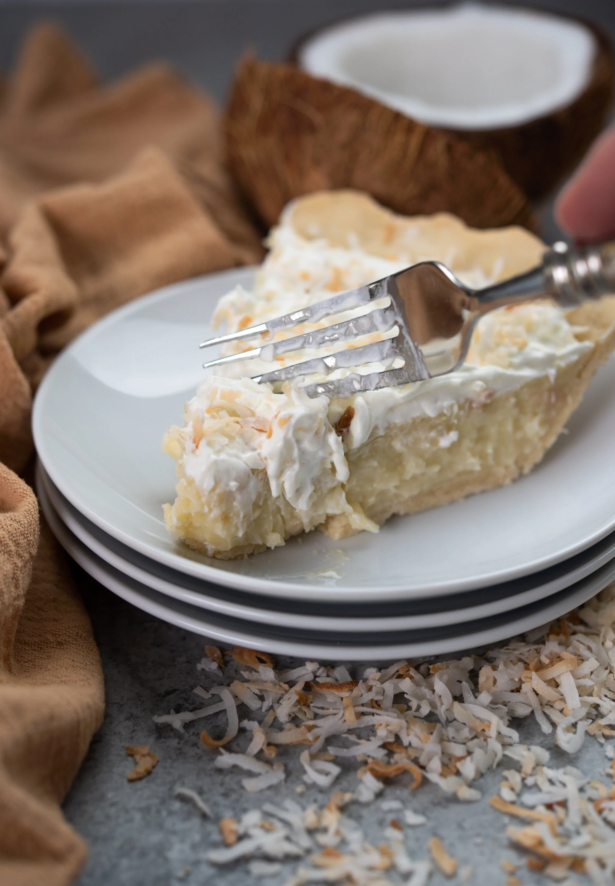 salt lake food photography of a slice of pie