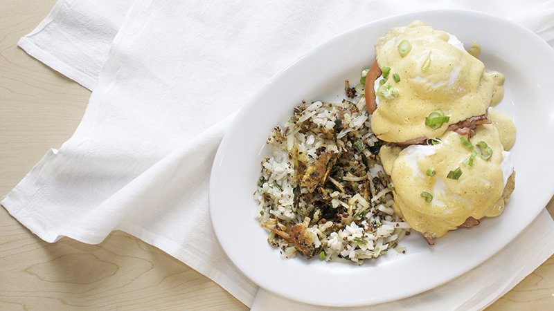 Breakfast plate photographed at Sweet Biscuits & Limeade restaurant