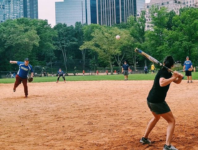 #Softball in Central Park #nyc