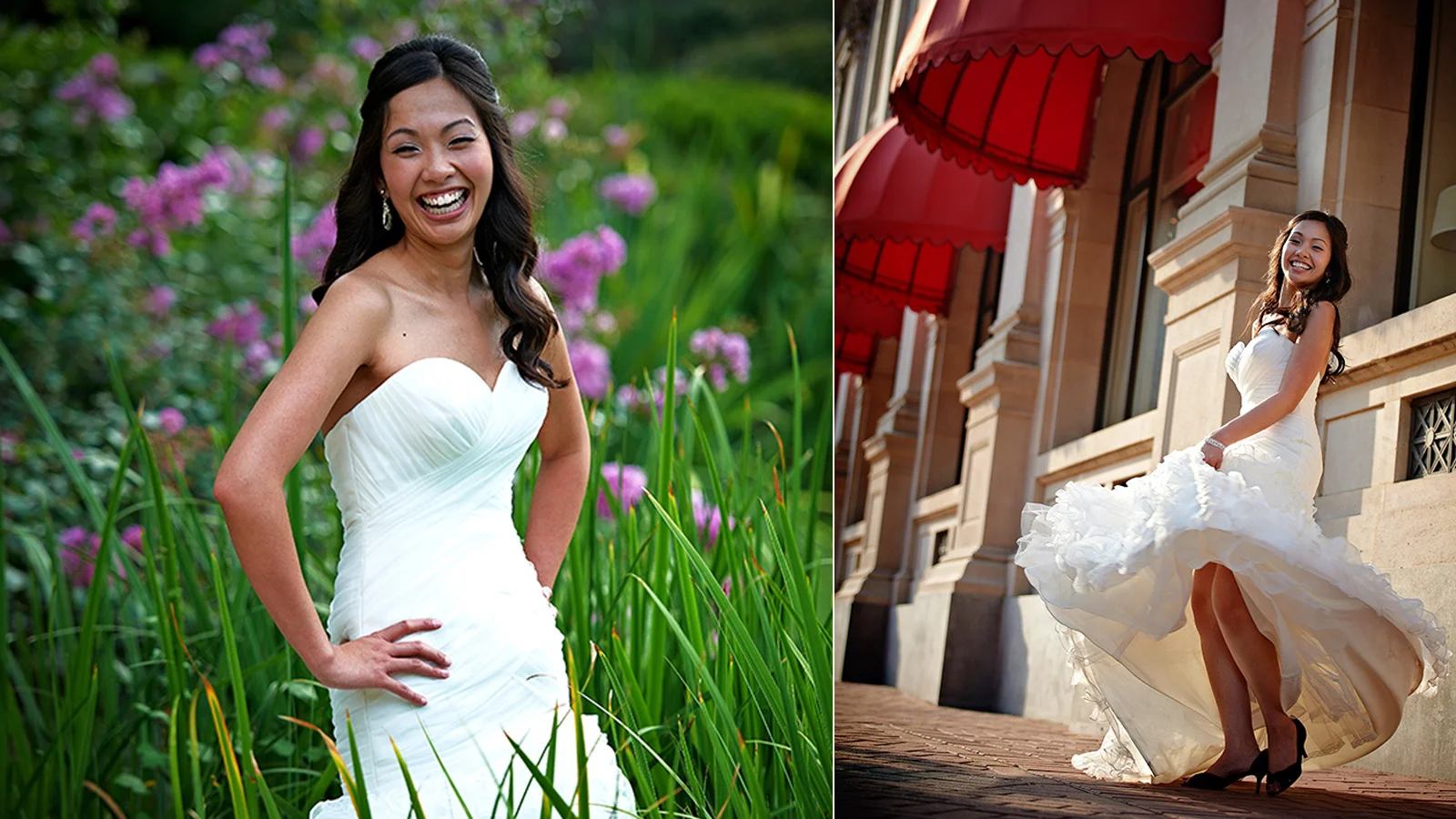 Modern and fun bridal portrait in Downtown Houston