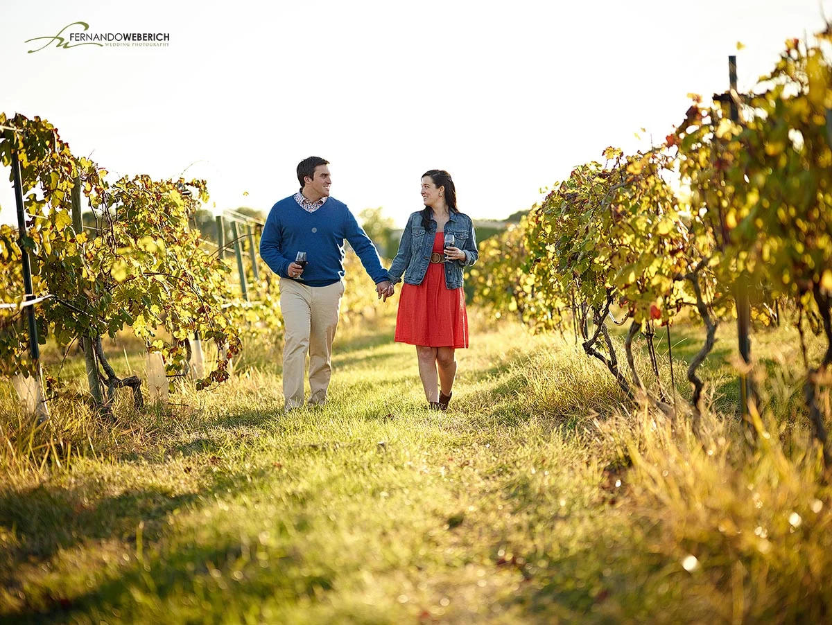 Messina Hof Winery in College Station is an awesome place for engagement photos.
