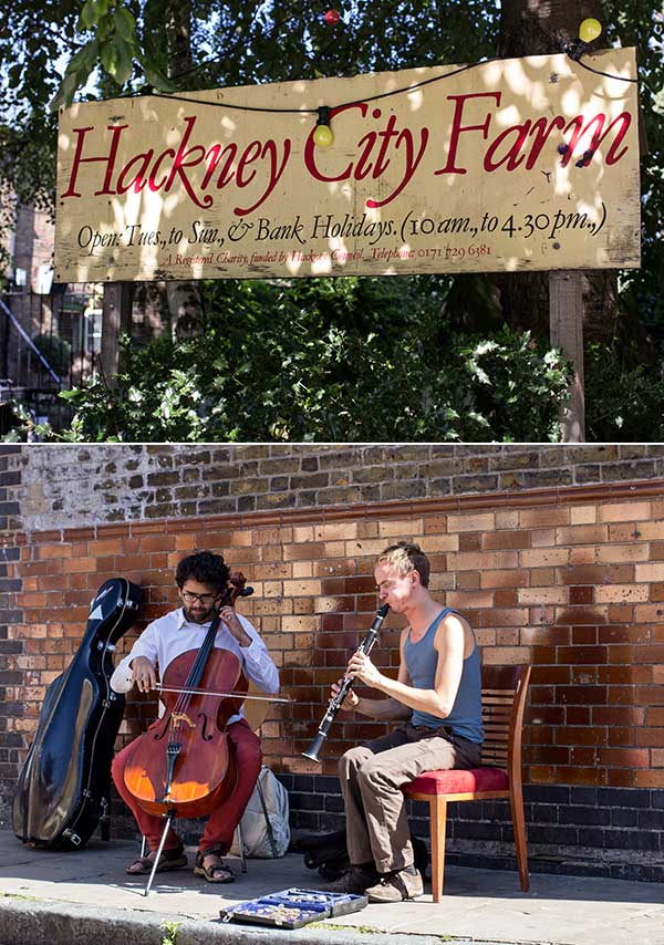 Hackney City Farm (one of the best breakfasts in town) and the Ezra Street Players.