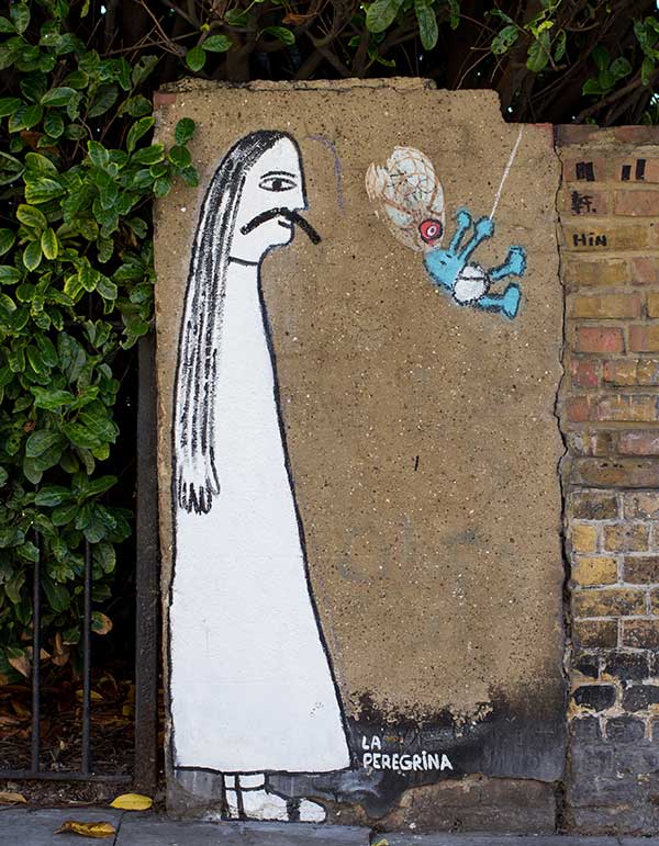 Not sure what to call this one, 'Jesus meets the Lucha libra Smurf'?