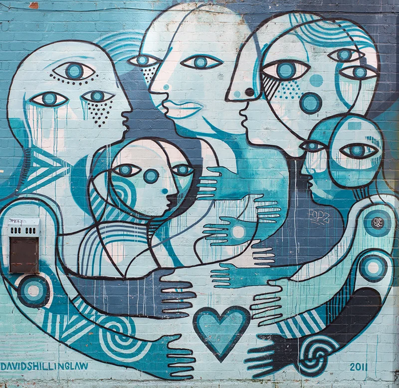 This piece is by David Shillinglaw whose work reminds me of Doze Green , the awesome artist who did great work with Future Primitive in SF.