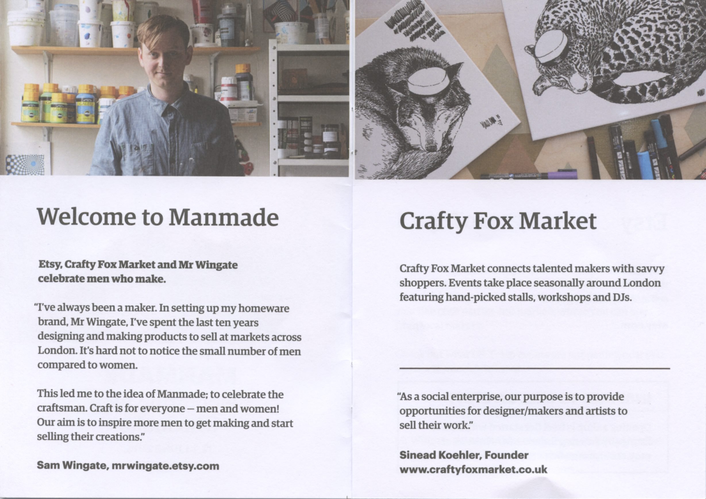 ETSY Manmade Leaflet