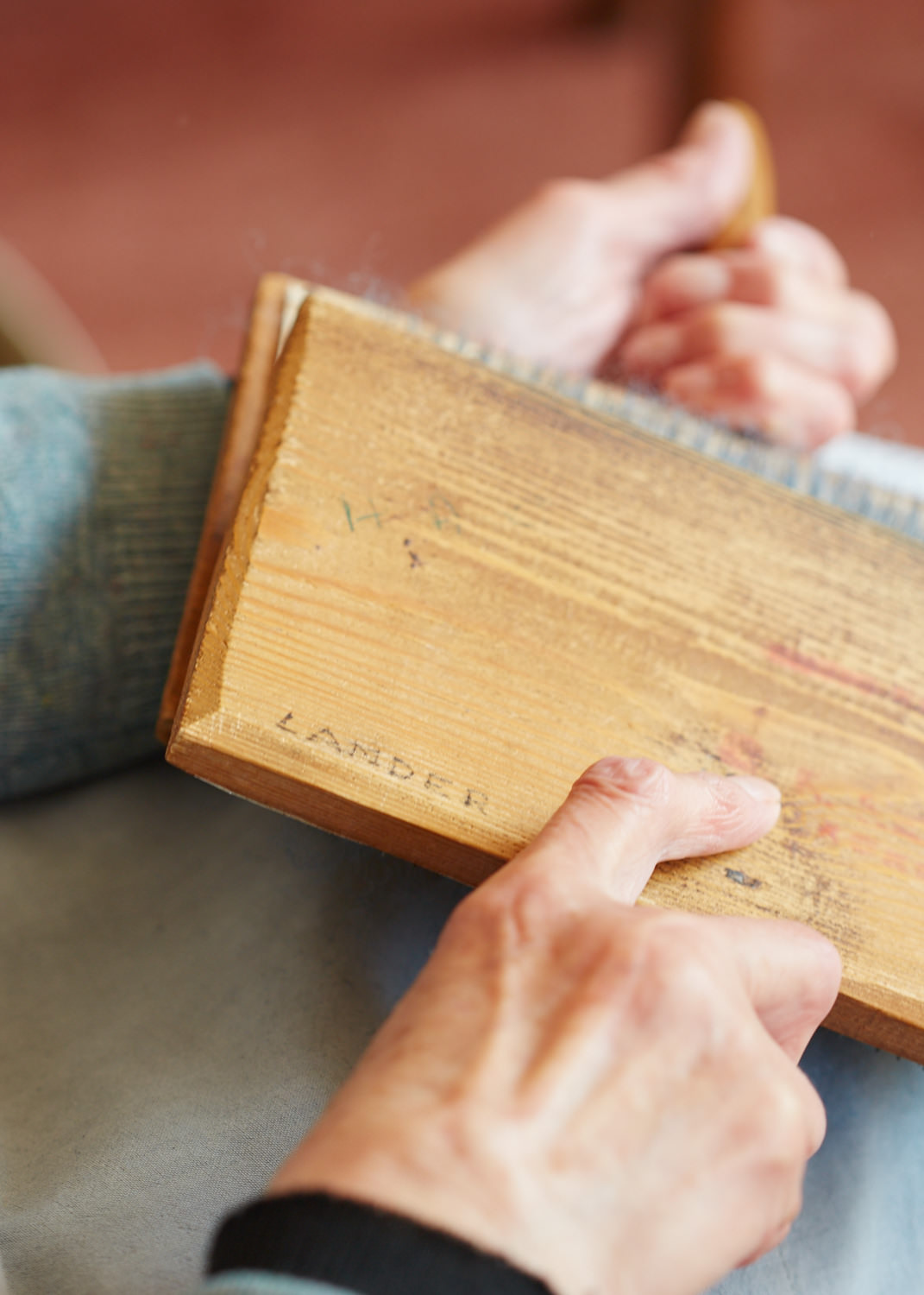 Anne went on to teach spinning and weaving and exhibited her work at many Guilds and Colleges including Dartington, Salisbury, Bath and Bradford-on-Avon. She was also asked by the Association of Guilds to teach at their summer schools at Alsager and Roehampton.