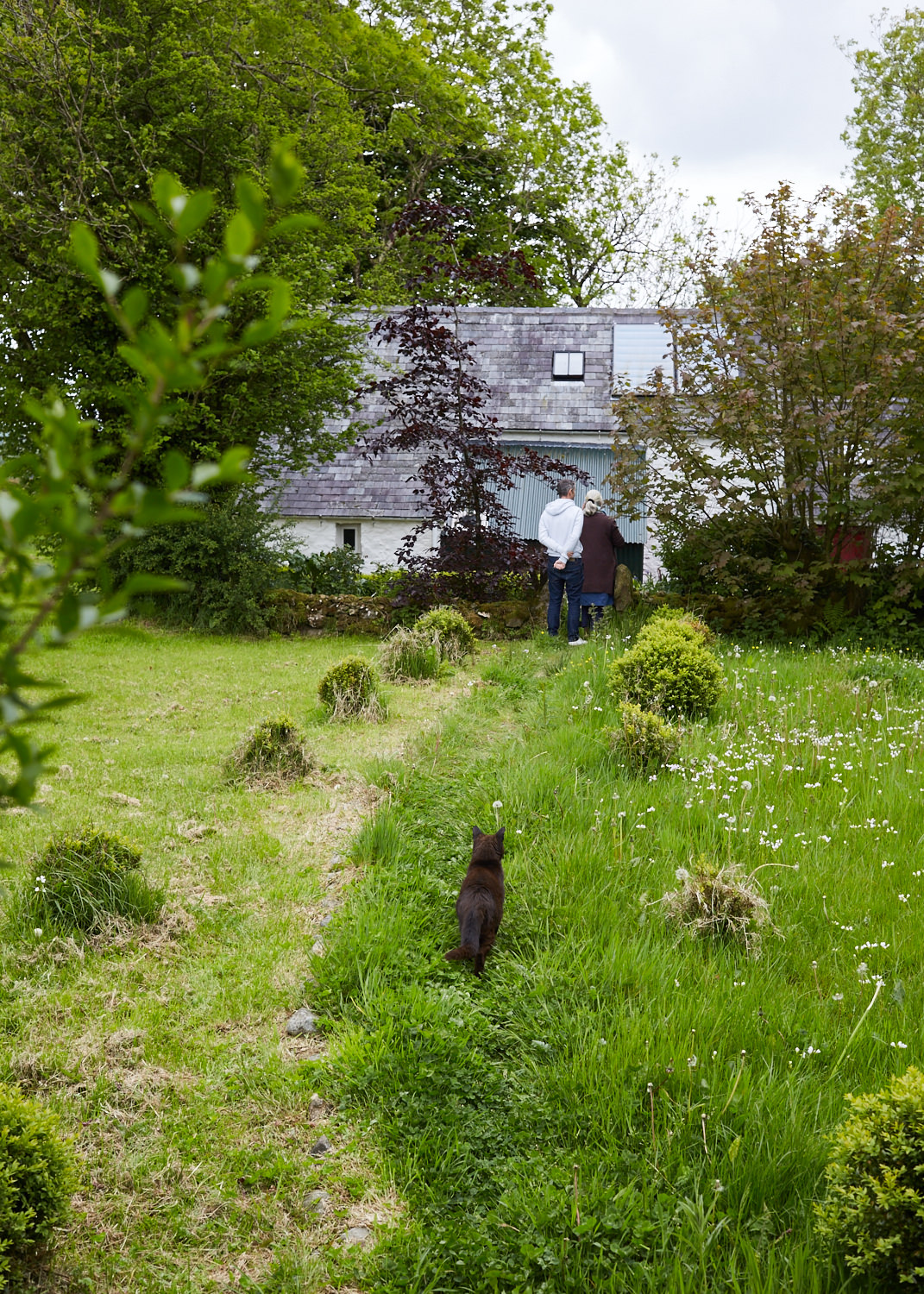 The path connecting two of the cottages.