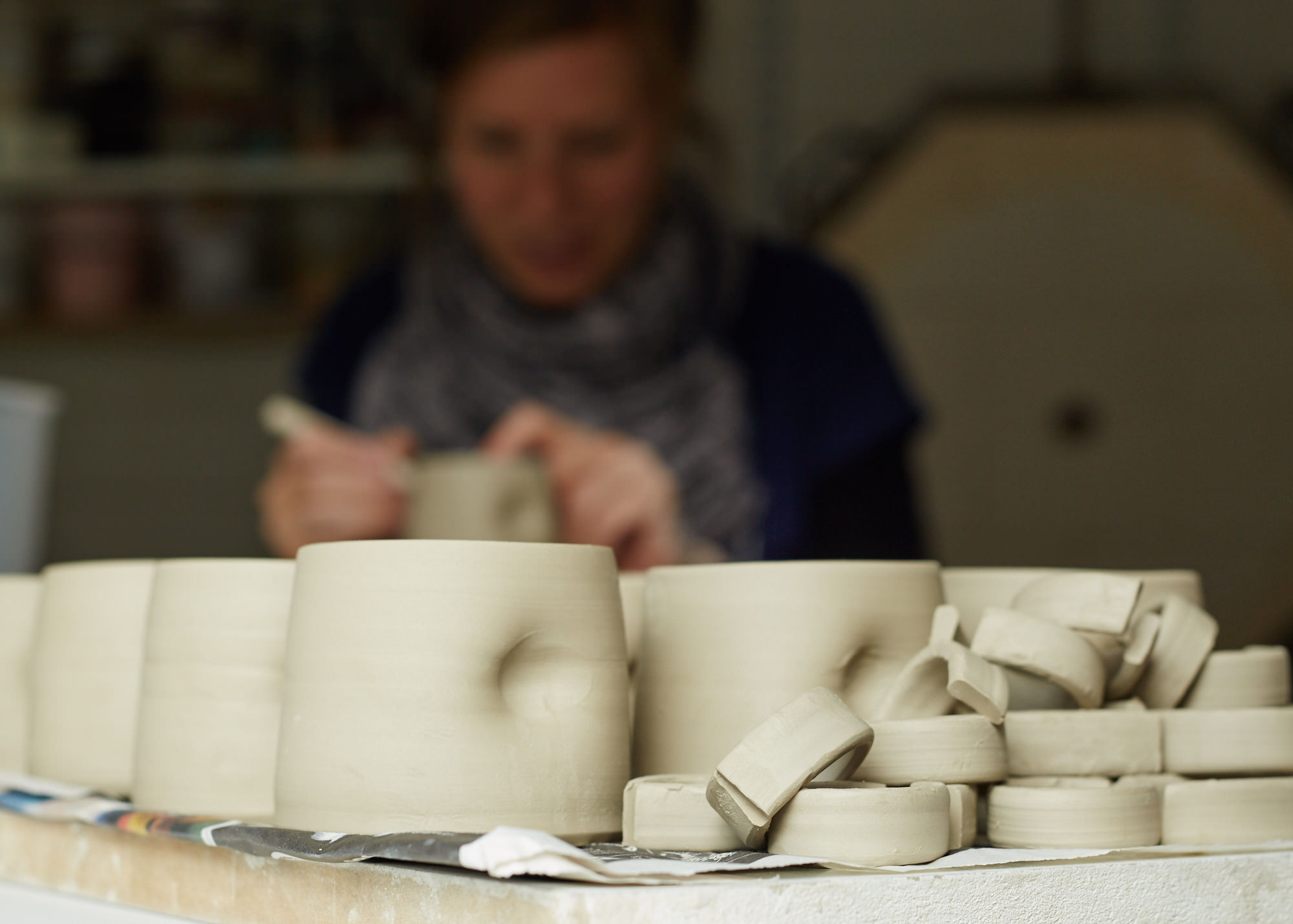 Working on the handles.