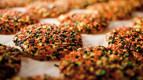 Machine Cut Sprinkle Cookies