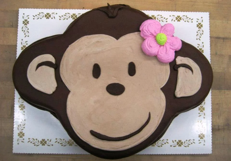 Monkey Face Shaped Cake