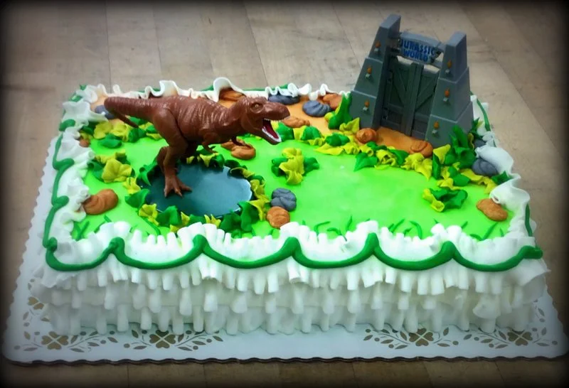 Jurassic Park Sheet Cake