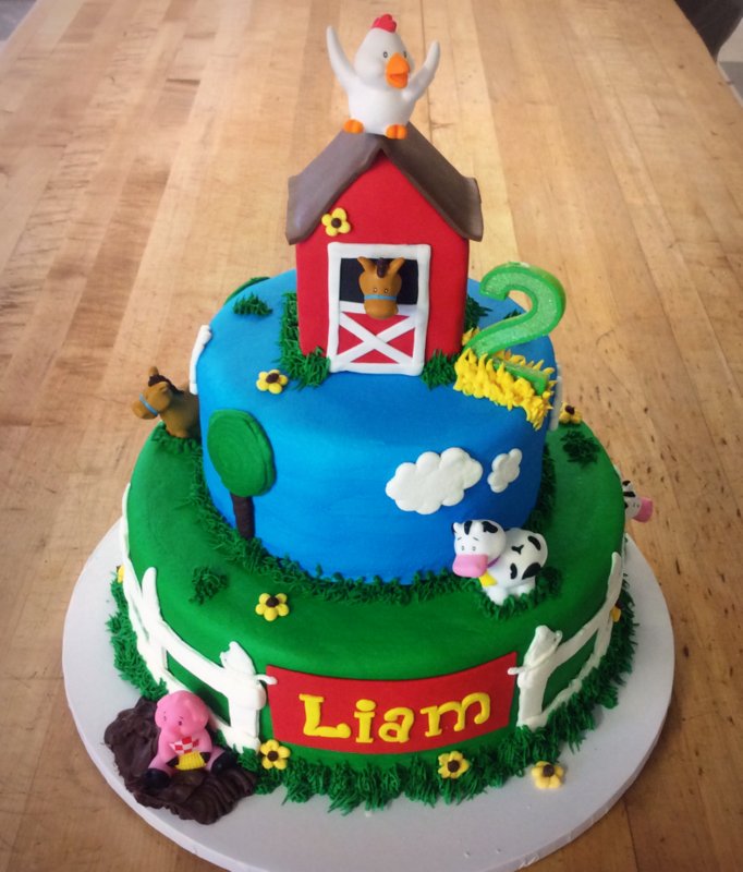 Barnyard Party Cake