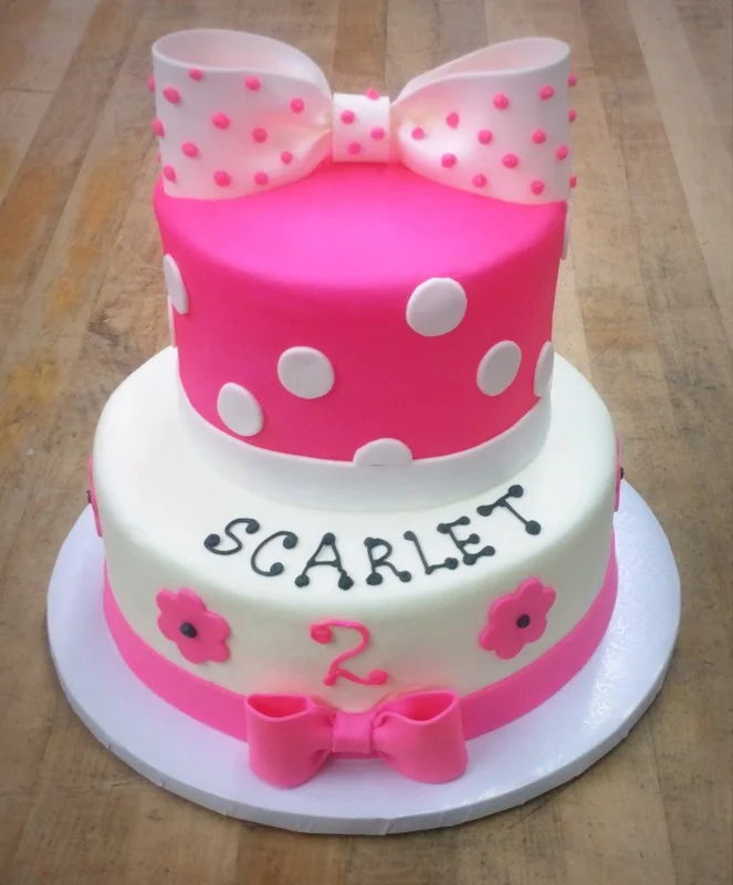 Pink Party Cake with Big Bow
