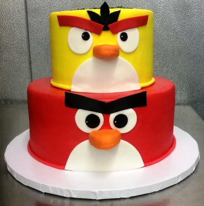 Angry Birds Party Cake