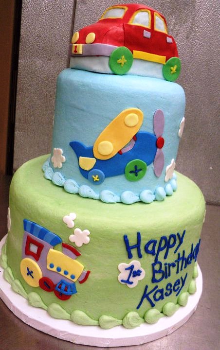 Planes, Trains, and Automobiles Party Cake