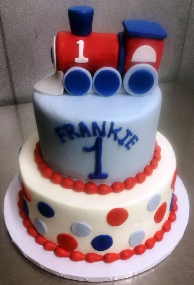 First Birthday Train Party Cake