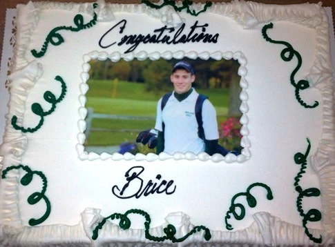 Graduation Sheet Cake with Photoscan and Streamers