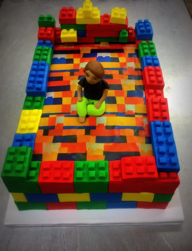 Custom Lego Bed Sheet Cake