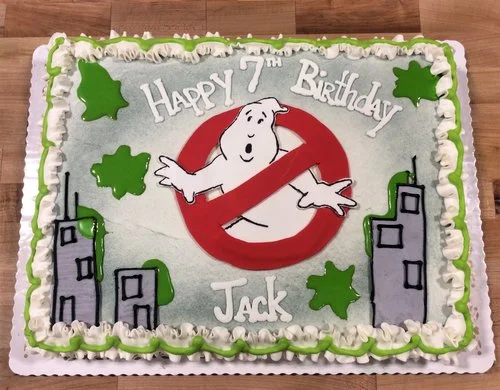 Ghostbusters Sheet Cake