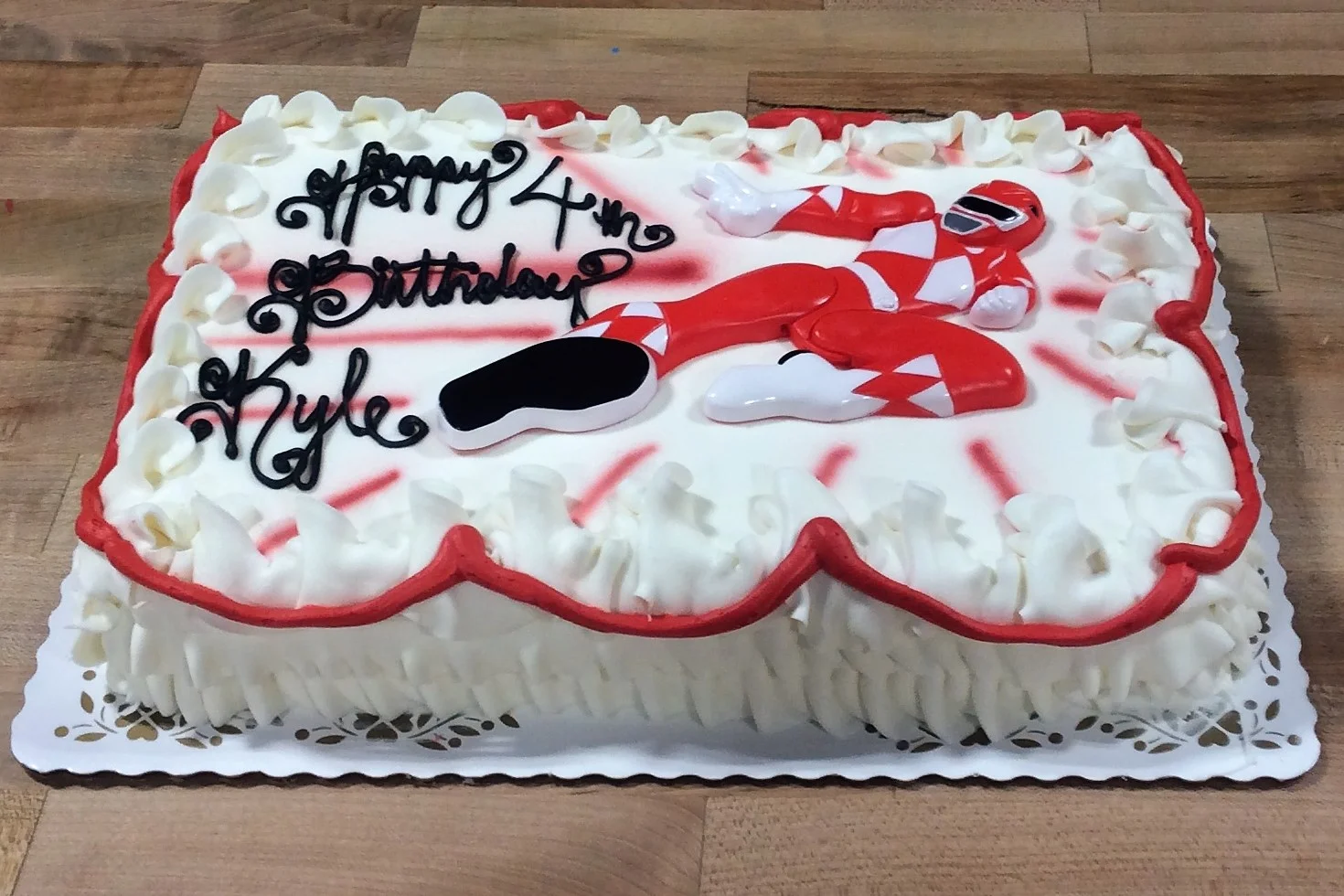 Power Rangers Sheet Cake