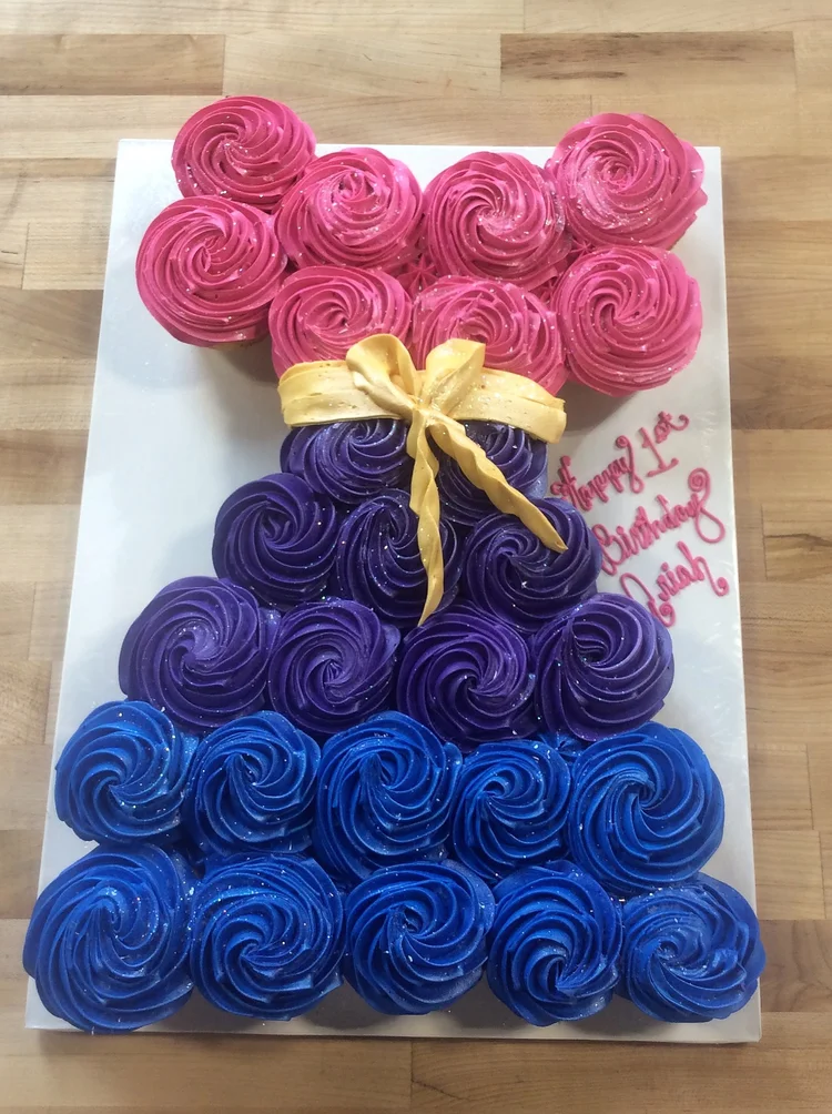 Dress Cupcake Cake Trefzger's Bakery Dress Cupcake Cake Trefzger's Bakery