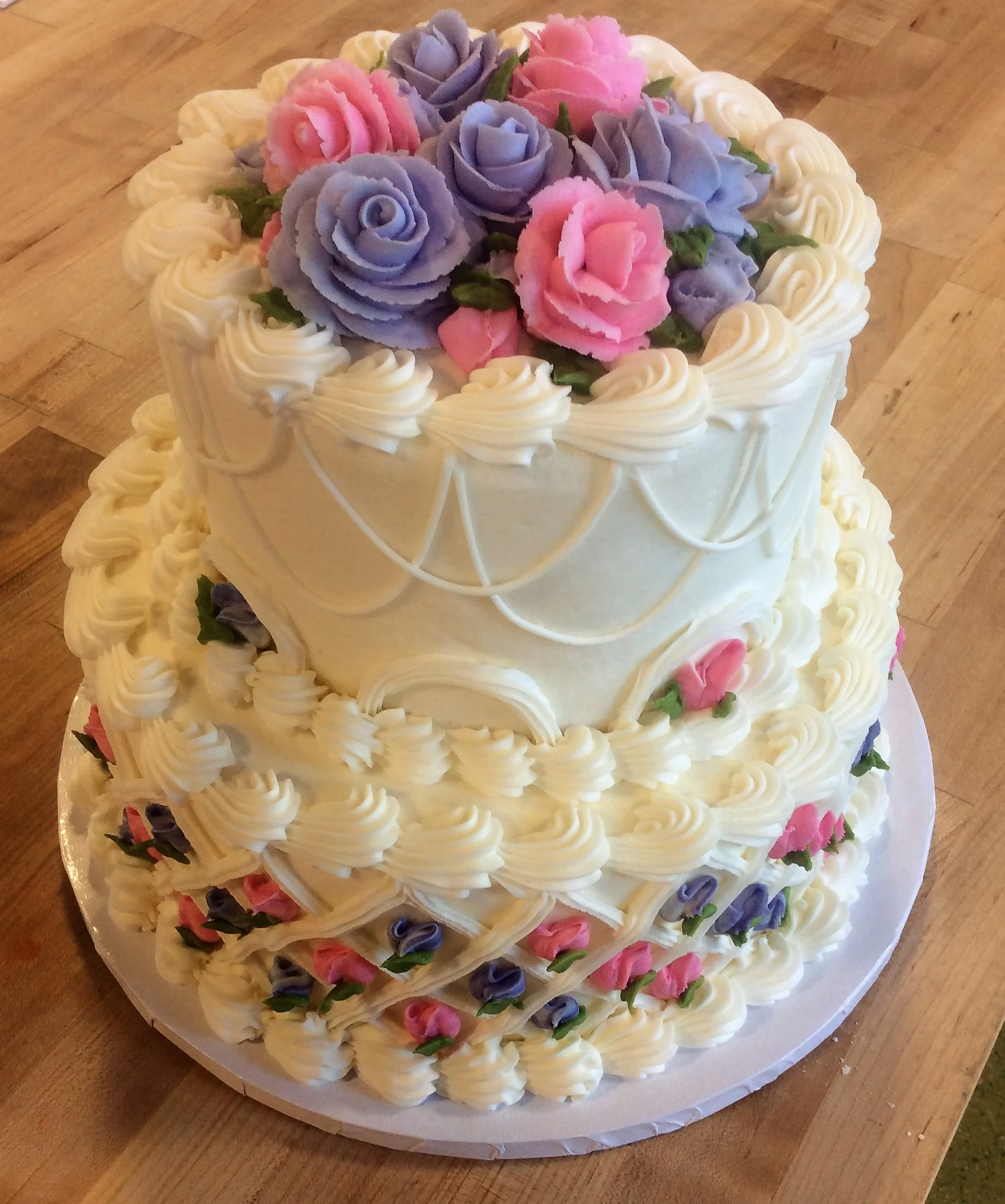 Wedding Cake Replica Party Cake — Trefzger's Bakery