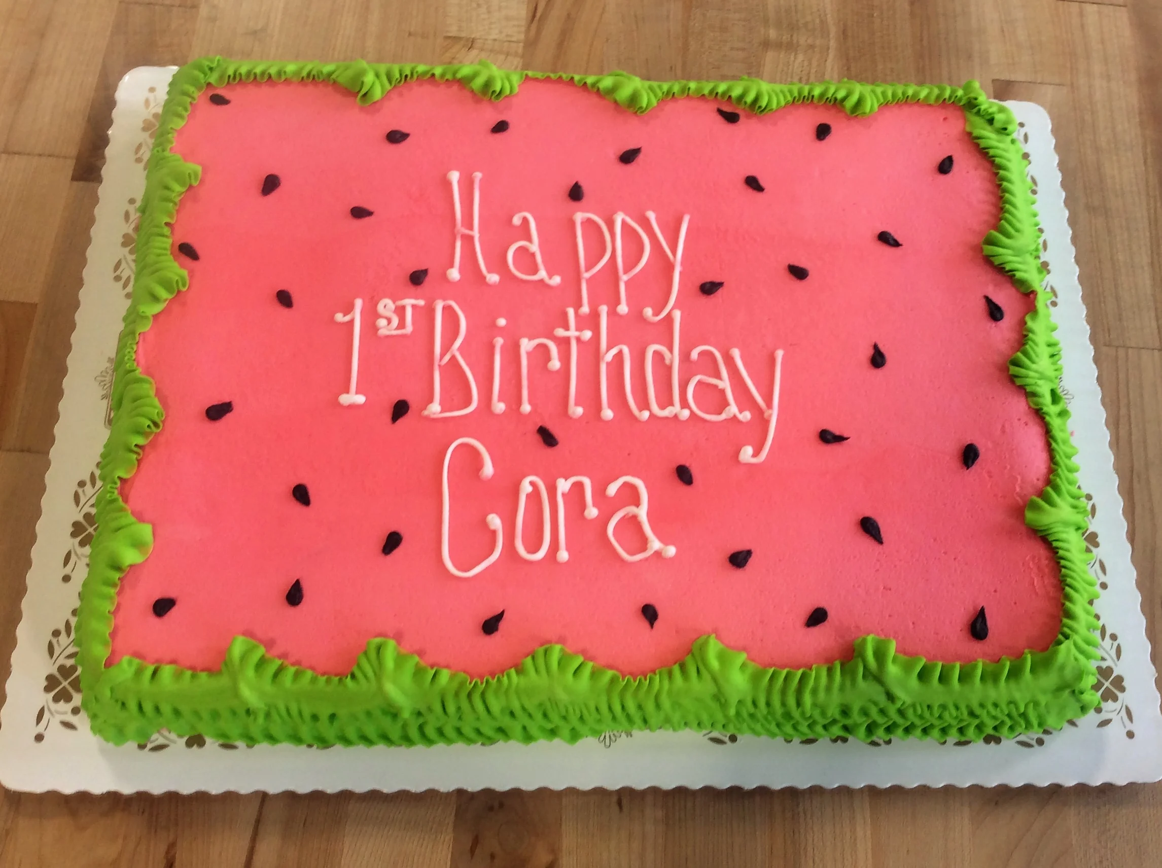 Watermelon Sheet Cake