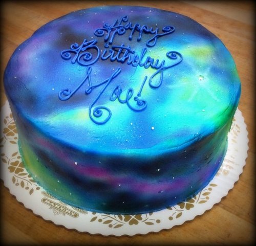 Airbrushed Galaxy Cake, The Craft Company