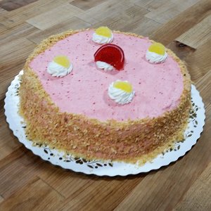 Lemon Raspberry Crunch Dessert Cake