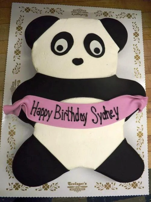Panda Shaped Cake