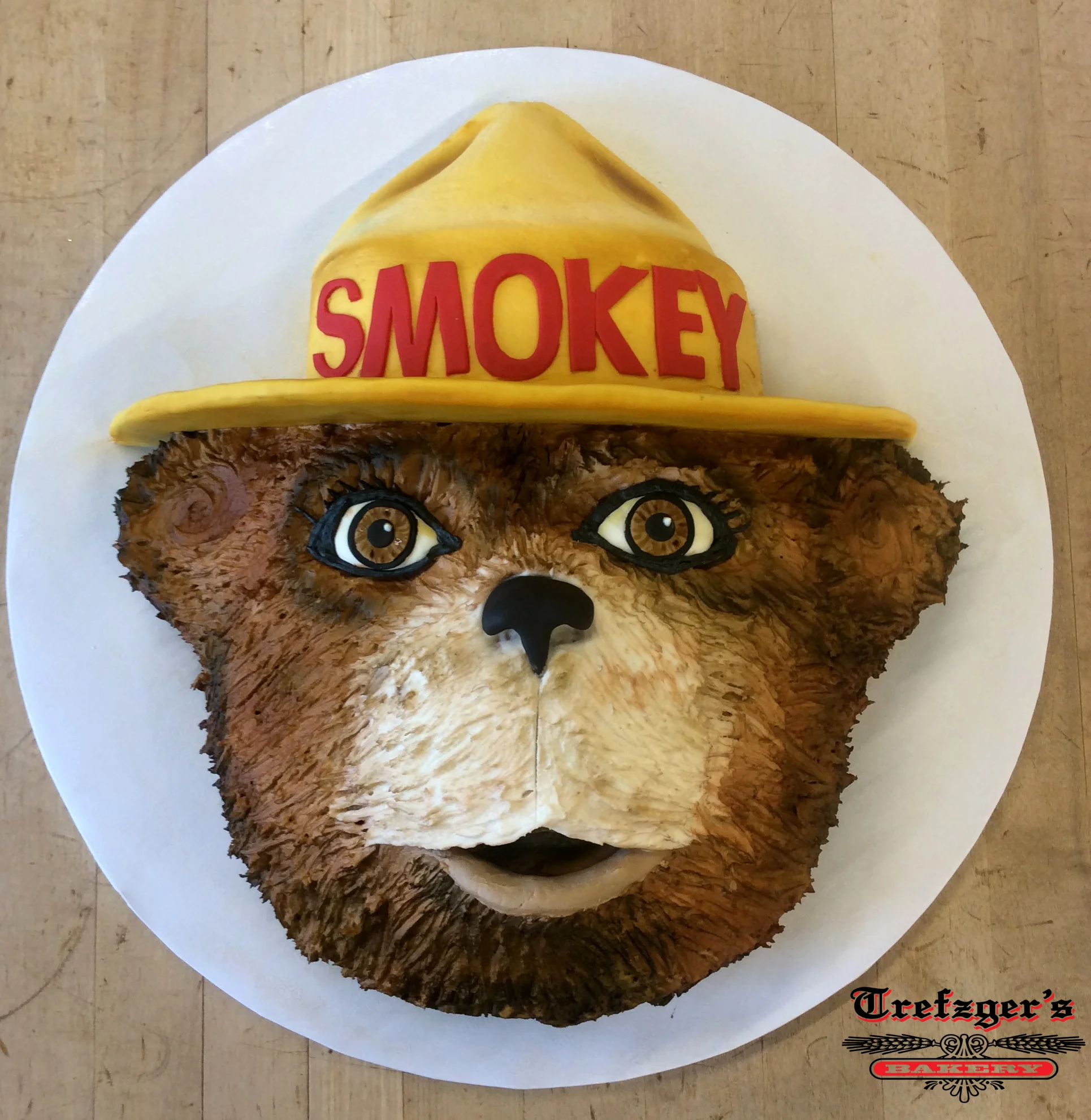 Smokey the Bear Shaped Cake