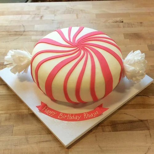 Peppermint Shaped Cake