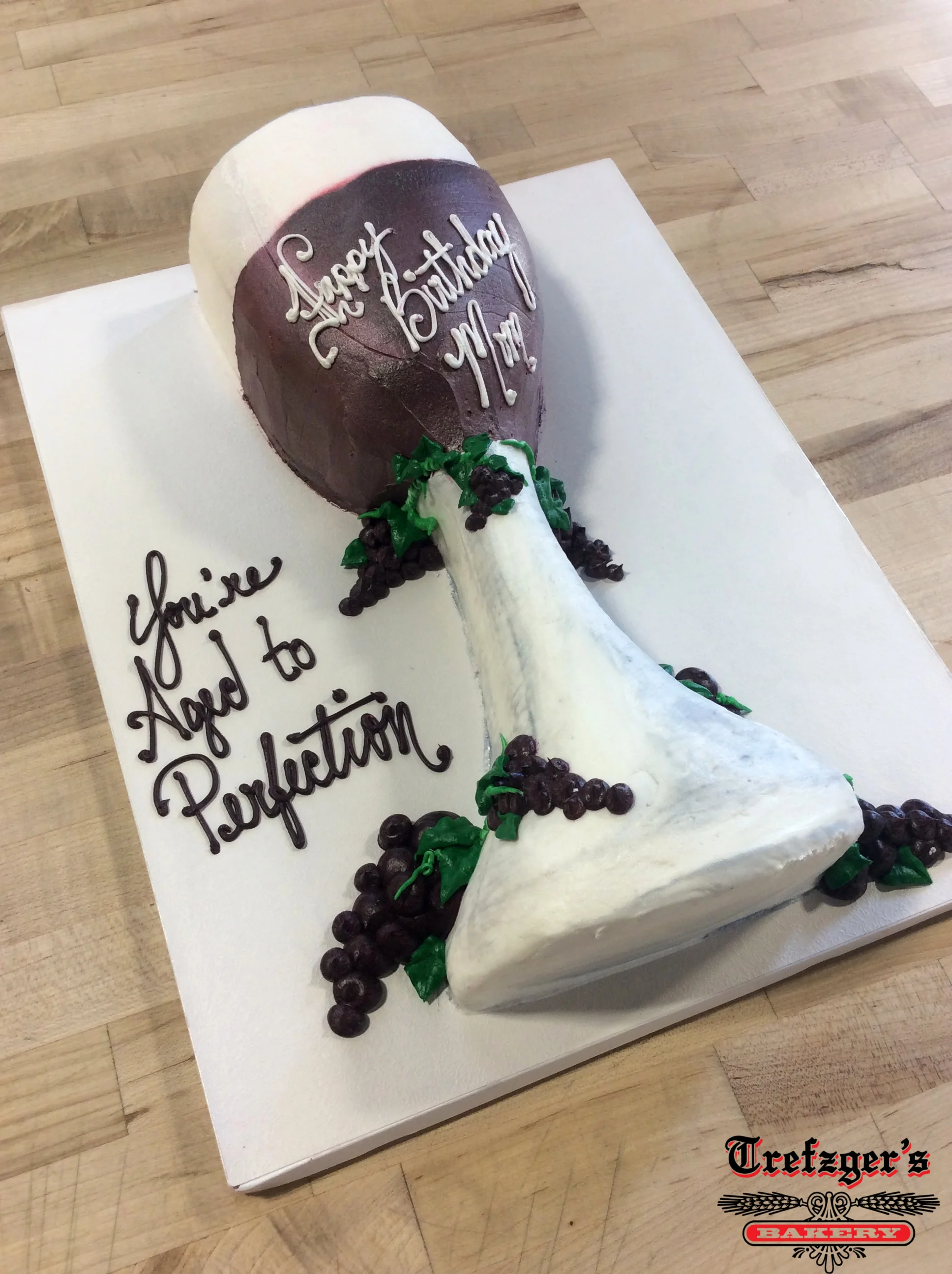 Wine Glass Shaped Cake