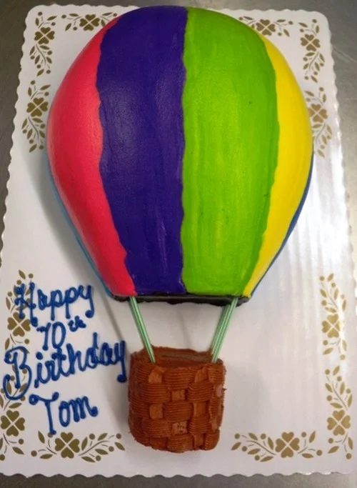 Hot Air Balloon Shaped Cake